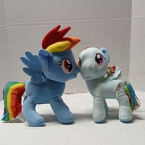 My Little Pony Rainbow Dash Hasbro 2014 Plush Toy Lot w/ Animated Storyteller